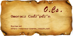Omoracz Csépán névjegykártya